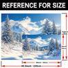 2D Scenic Winter Mountain Backdrop for Kids & Adult Studio Shoots