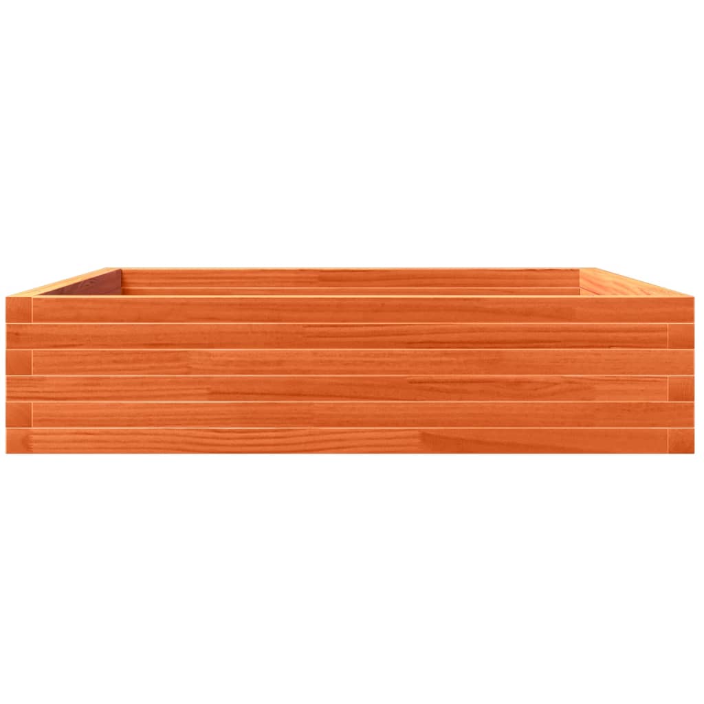 Plant Box Wax Brown 100 X 100 X 23 Cm Solid Pine Wood