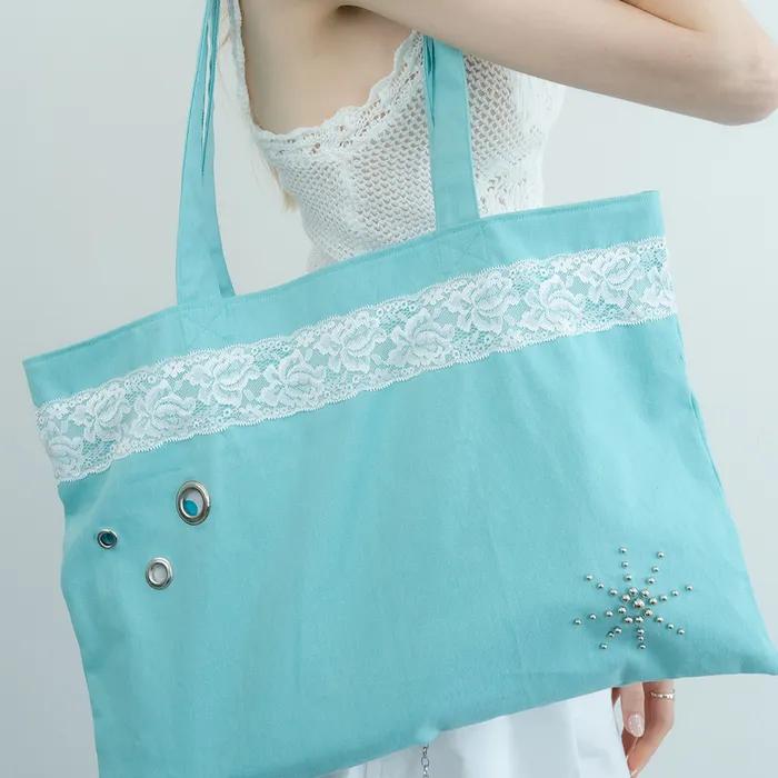 XND Lace Eco Bag_Mint