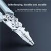 8.5 Inch Multi Functional Industrial Wire Stripper Cutter Crimper Heavy Duty Stainless Steel Electrical Pliers Ergonomic Grip