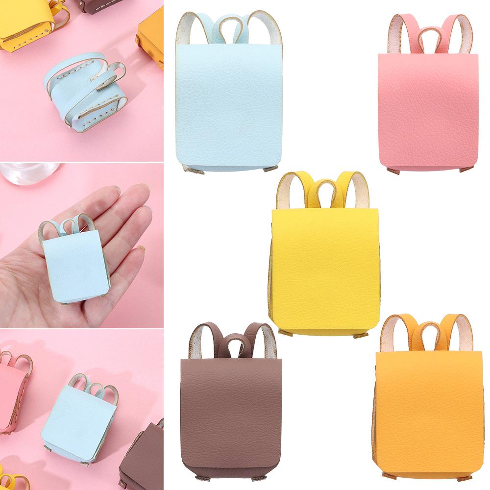 

Fashion Accessories 1/6 1/8 1/12 PU Leather Bag Vest Cloth Bag Doll Accessories Dolls Backpack