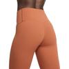 Nike Logo Print Slim Fit Solid Color Sports Long Pants Women Bottoms Sunrise-Red DQ6016-825