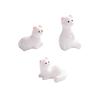 Small Scene Animal Figure Set of 3 for Desktop and Shelf Styling, Three Pose Display Accent for Windowsill Placement and Home Corner