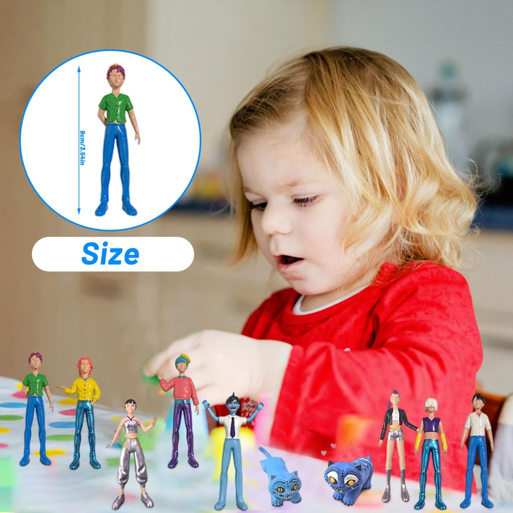 12pcs 3D Celebrity- Action Figure Game Peripheral Doll Model Ornaments