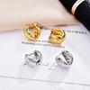 2026 Luxury Snake Head Huggie Earrings Vintage Micro-Paved Zircon Gold Plated Animal Jewelry for Women