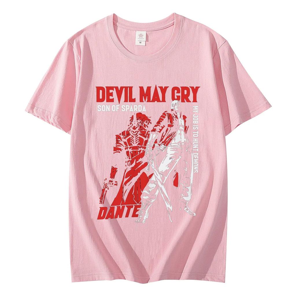 Hot Game Devil May Cry Dante Graphic T Shirts Gothic Trend Vintage Short Sleeve Tshirt Fashion Casual Oversized Tshirts Unisex