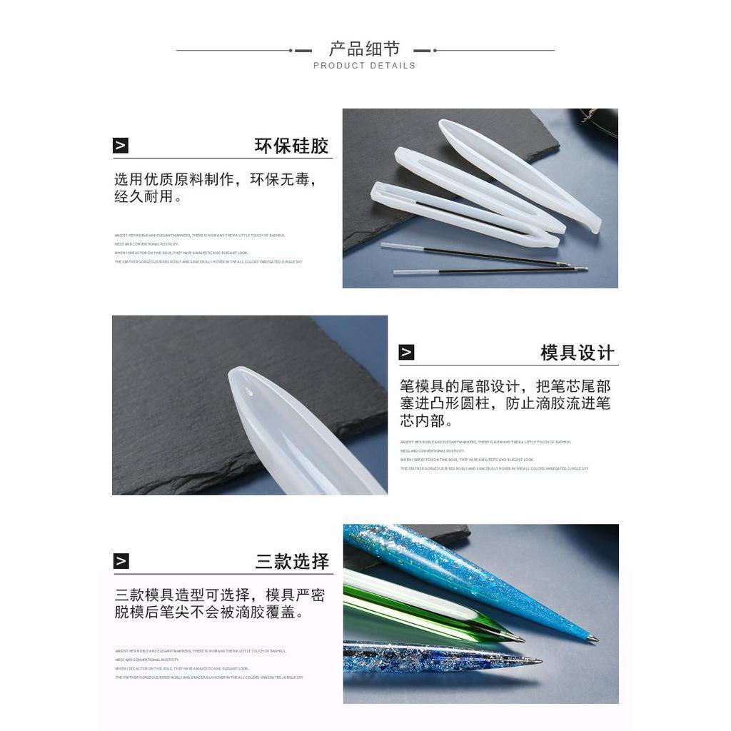 Ballpoint pen silicone mold crystal dropper DIY creative material