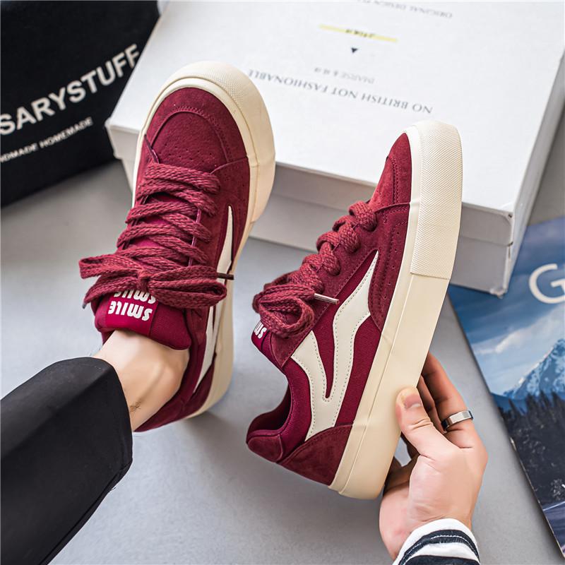 Canvas Summer Casual Sports Maillard Skateboarding Shoes Student Red Natal Tide Shoes