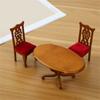 Doll House Chair Table Model Dining Set Realistic Table Dollhouses Chair Realistic Play Chair Realistic 1:12 Model Toy