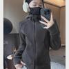 Lulu Double-Sided Thick Ollie Velvet American Style Hooded High Collar Women's Sports Jacket - Autumn/Winter 2024.