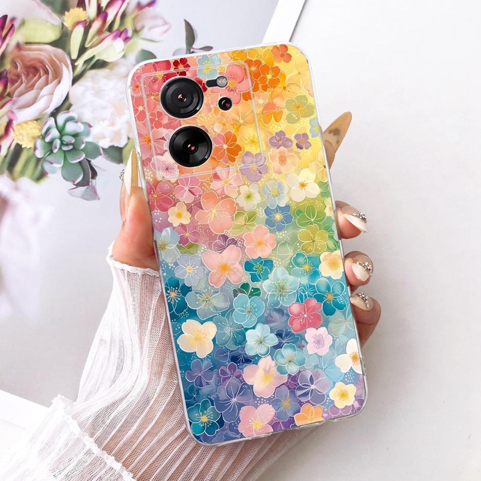 For Xiaomi Mi 13T Pro 5G Case Luxury Butterfly Tree Painted Cover Soft Silicone Phone Case For Xiaomi 13T Pro Mi13T Pro 5G Shell