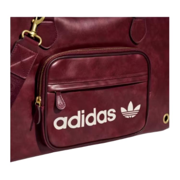adidas Collezione Anno Nuovo Cinese Originals 30L Logo del Marchio Design a Lettere Borsa a Spalla in PU Borsa a Spalla Unisex Rosso Chiaro KZ4789