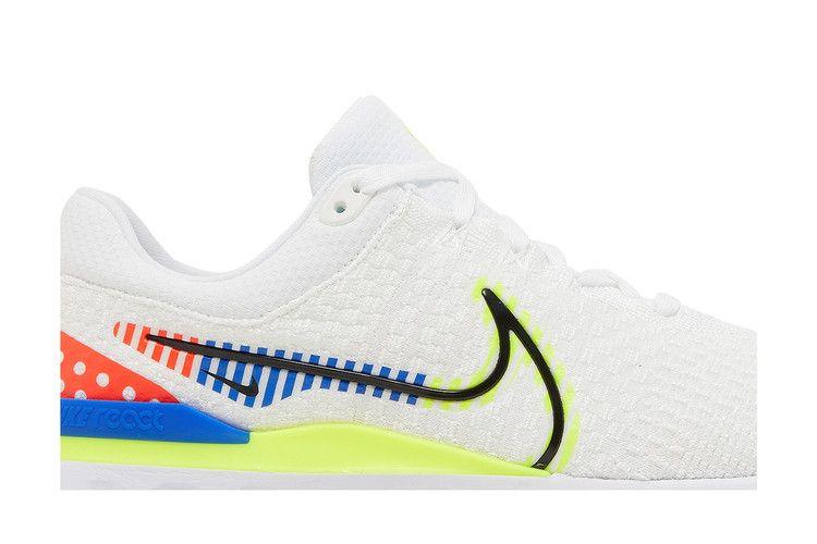 Nike React Infinity Run Flyknit 3 Premium White Volt Racer Blue