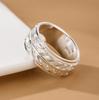 Exquisiter Thai Silber Weizenähre Drehbarer Ring – Einzigartig, Kreativ, Vielseitig Dekompressions Fingerring