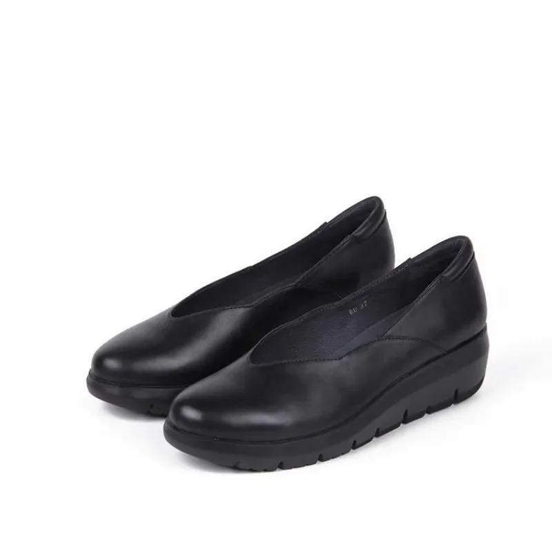 Fashion Women Fashion Wedge Heel Pumps 2025 Spring Summer Lightweight Platform Loafers Woman Soft Sole Comfort Casual Shoes Plus Size 42