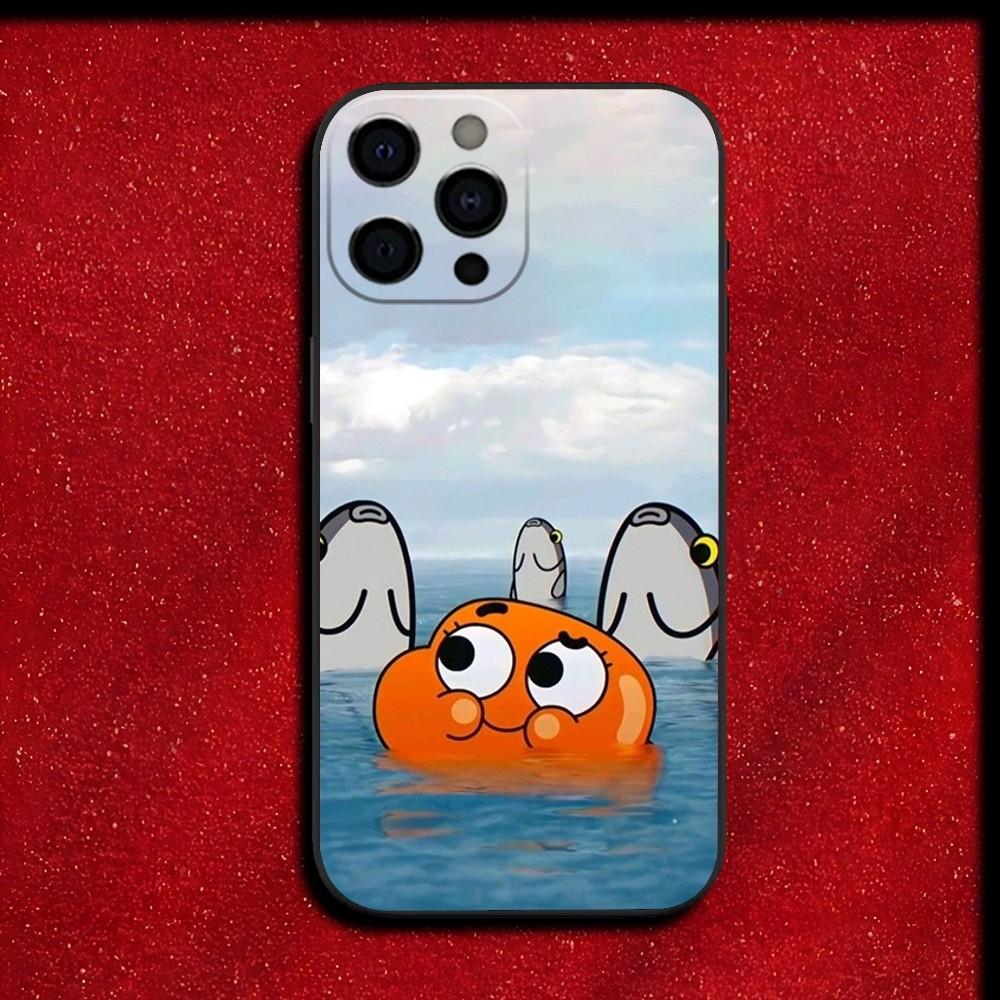 A-Amazing World of G-Gumball Phone Case For iPhone 16,15,14,13,12,11,Pro,X,XS,Max,XR,Plus,Mini Soft Black Cover
