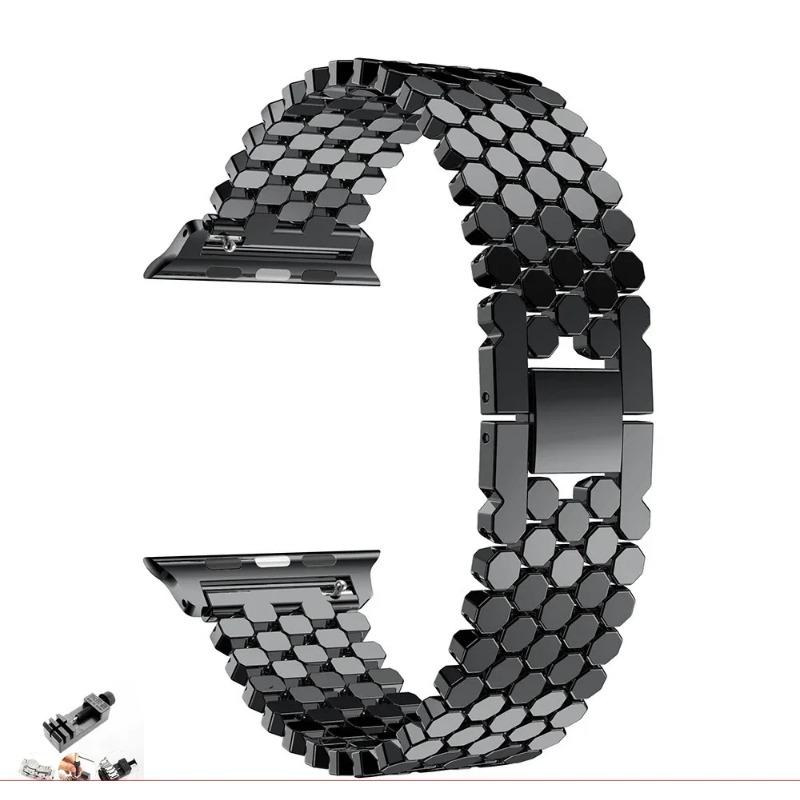 Stainless Steel Strap For Apple Watch 10 9 8 7 42mm 46 41mm 45 Ultra 2 49mm 40 44 Band For IWatch 6 5 4 SE 38mm Bracelet
