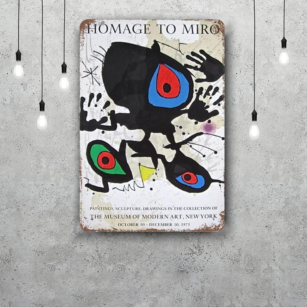 miro art Vintage Tin Sign Home Decor Wall Decor Art Wall Mural Room Decoration Decor Retro Metal Sign Plate Bar Posters