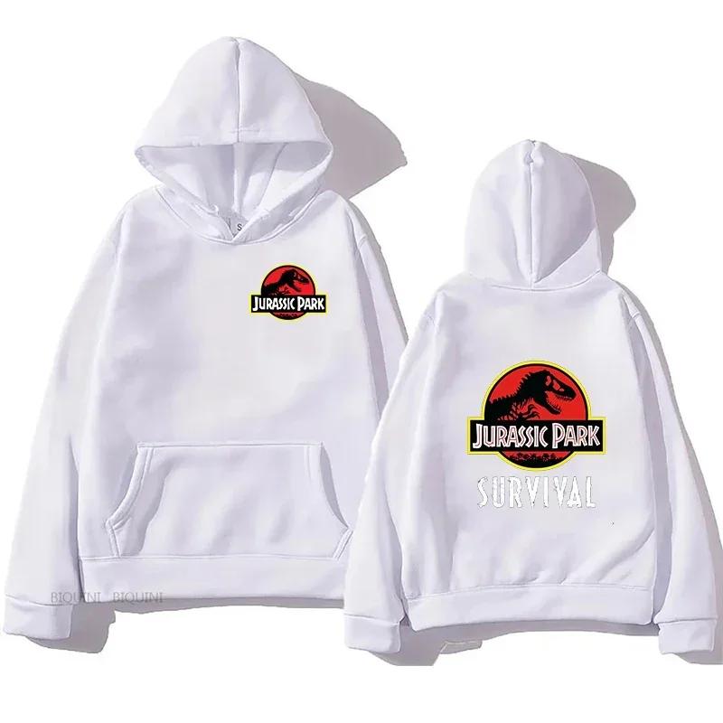 Men's Jurassic Park Printed Hoodies Pullover Casual Men Women Unisex Funny Tops Jurassic World Hoody Sweatshirts Cool Clothes