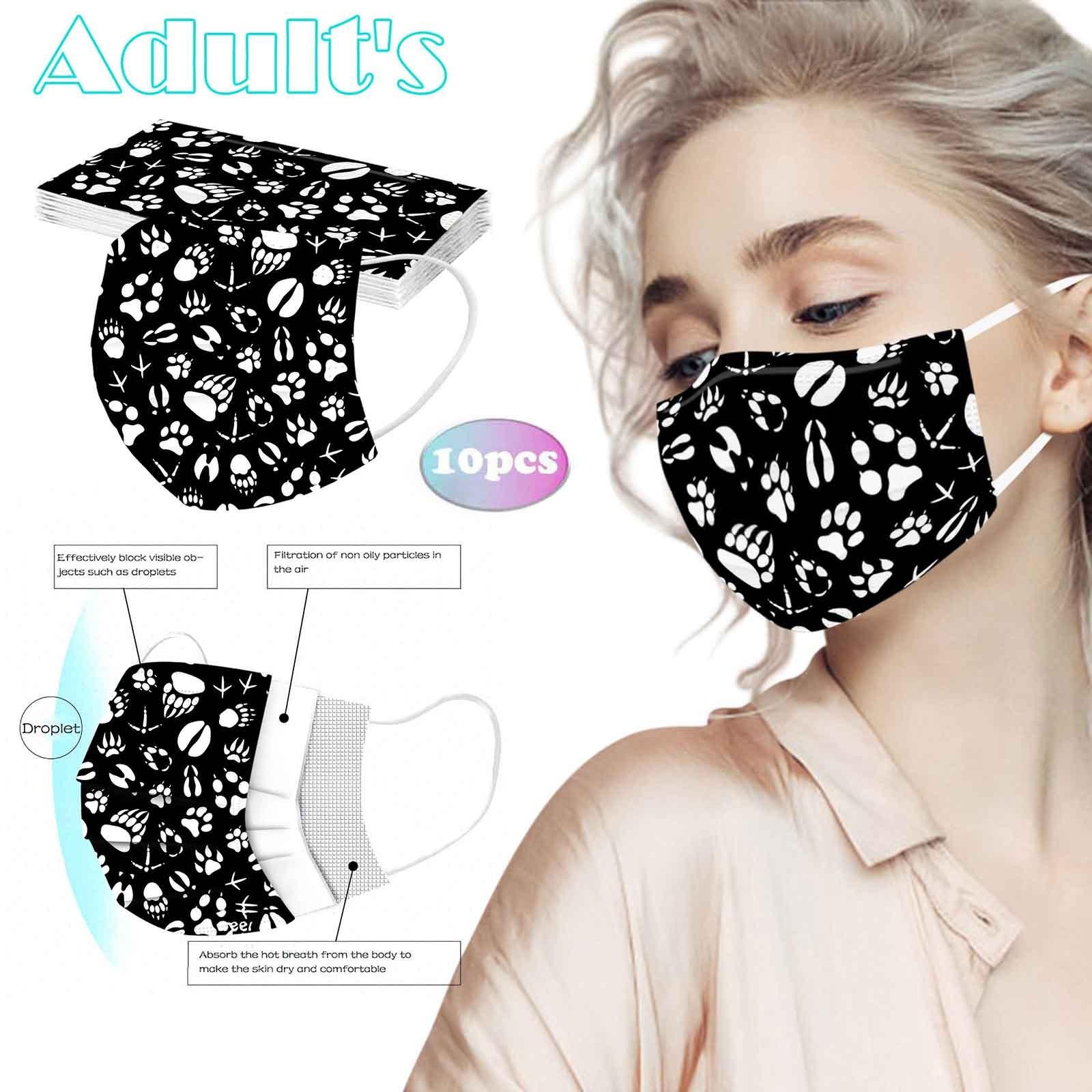 

Взрослая женщина мужчина одноразовая маска для лица промышленная 3-слойная ушная петля 10 шт. маска