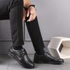 Fashion Genuine Leather Men Casual Shoes Luxury British Business Men Shoes Fashion Round Toe Lace Up Autumn Winter Old Man's Footwear