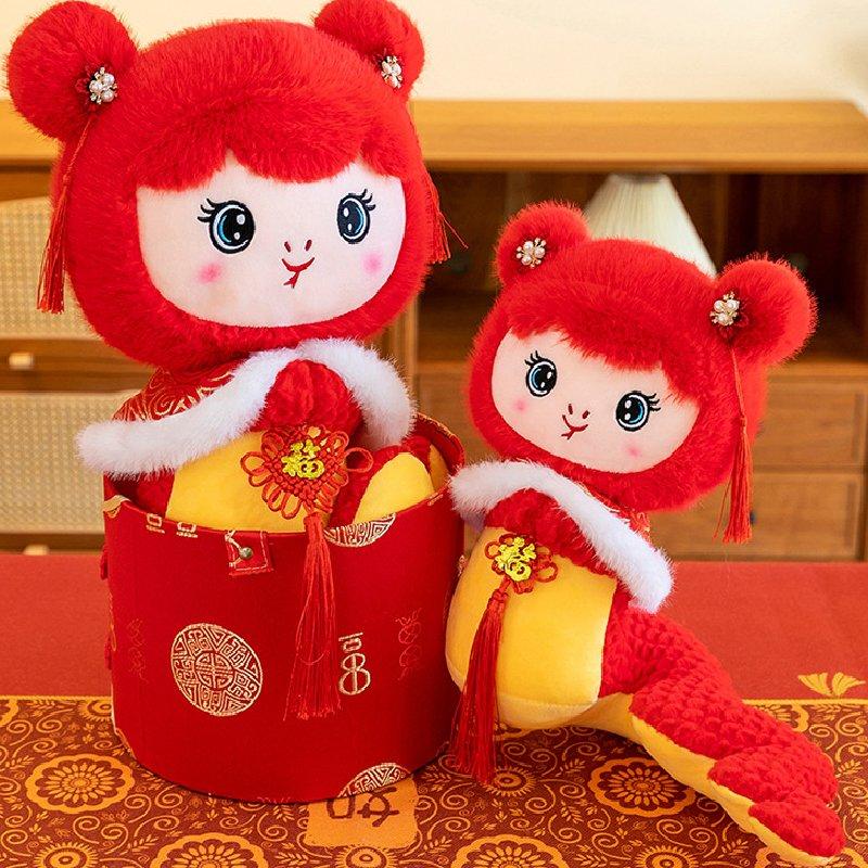 Snake 2025 Mascot Plush Toy Dolls Room Decoration Ornaments Spring Festival Gift
