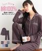 Nissen Pajama and Loungewear Soft Smooth Shirt Size 5L Women's Set, 100% Cotton, Pajamas, Navy,