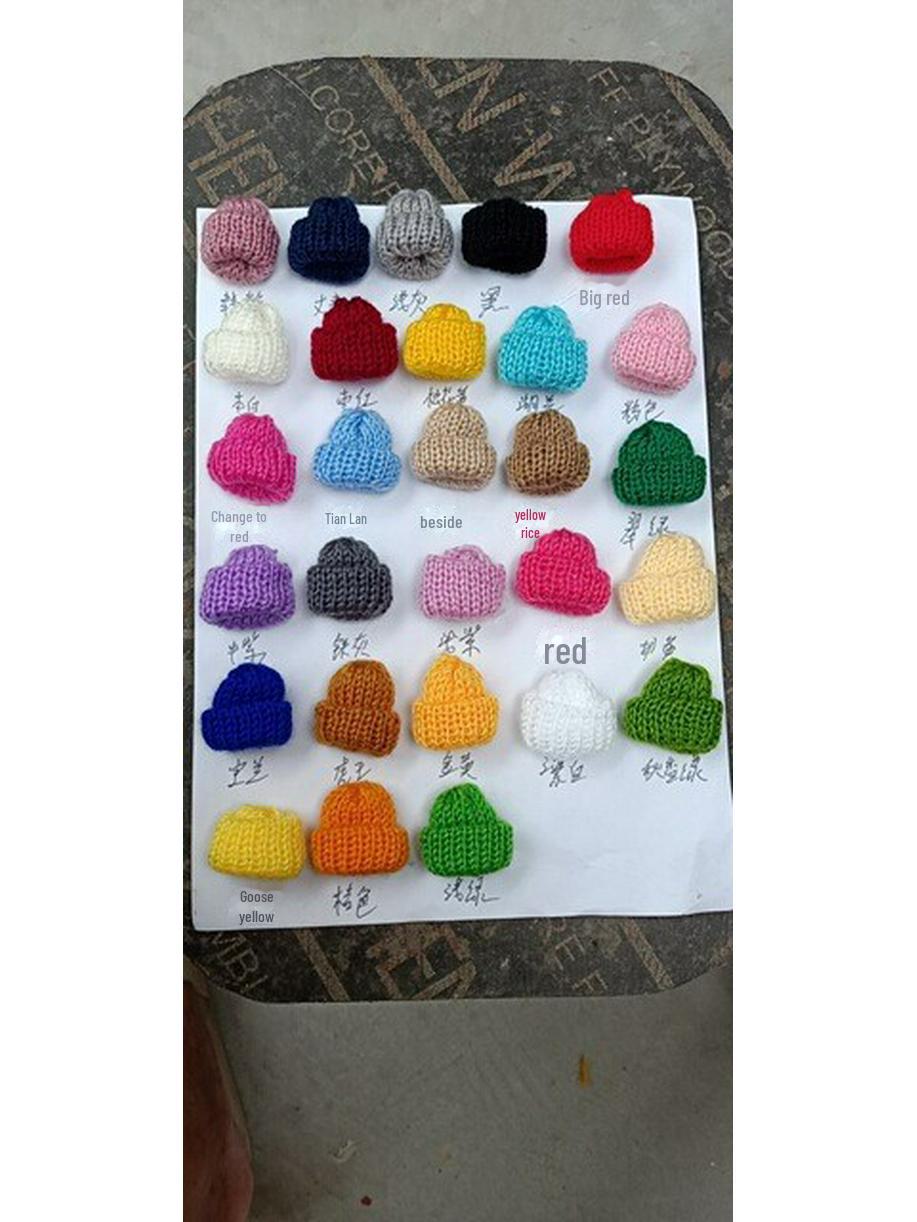 

Украшение для мини-шапки из вязаной шерсти в горошек на Рождество своими руками. Color: Note* Without Ball (Minimum order of 100)