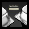 NHZHIW Commercial 304 Stainless Steel Rectangular Food Pan