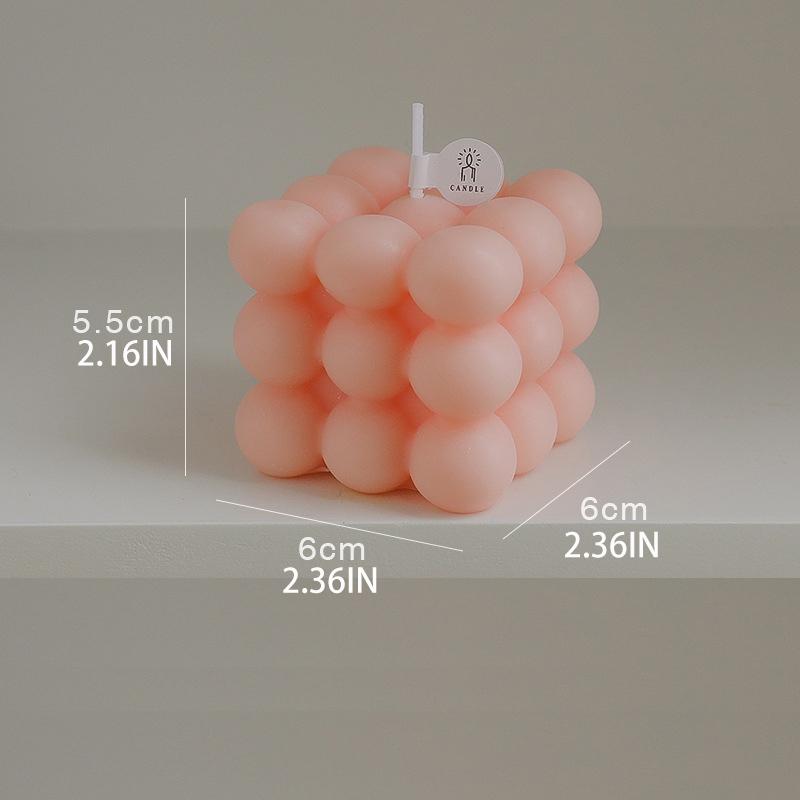 Styling magic square scented candle fragrance home decoration ins style scented birthday candle creative hand gift