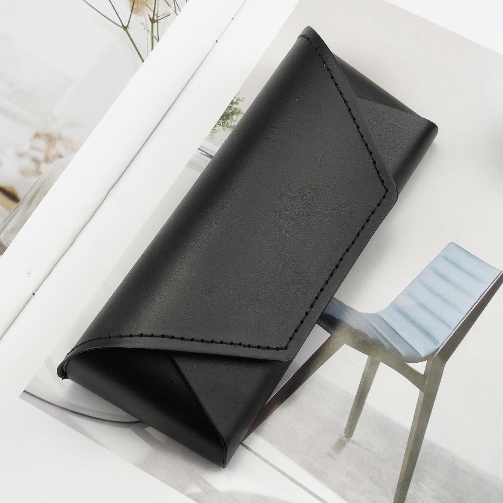 Retro Cowhide Leather Glasses Case - Handmade Myopia & Sunglasses Holder, High-End Baozi Design
