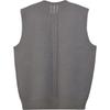 Y-3 Solid Color Loose Fit Sleeveless T-Shirt Unisex Tops Gray JD9851