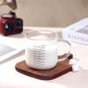 Microwaveable Graduated Borosilicate Glass Milk & Water Cup for Women