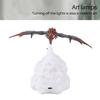Rechargeable Night Light for Living Room with Dragon Lamp
