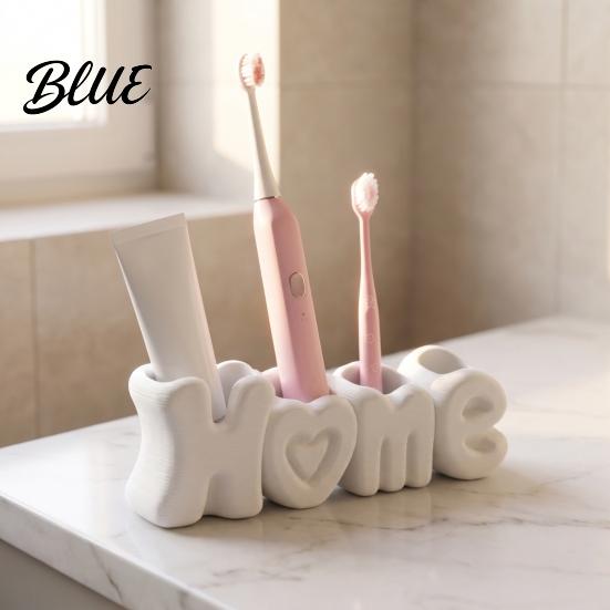 Toothpaste Holder for Style Multi Compact 4-Compartment Toothbrush Holder Counter HOME Organizer Modern Compartment Storage