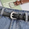 Women's 2024 Versatile Genuine Leather Belt - Black & Brown Niche Design, Perfect with Jeans