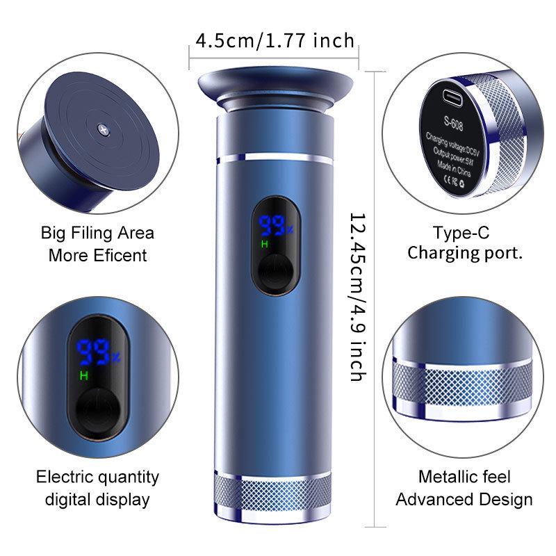 

Rechargeable Electric Callus Remover & Skin Polisher with Customizable Grinding Head Chinese Packaging рожевий