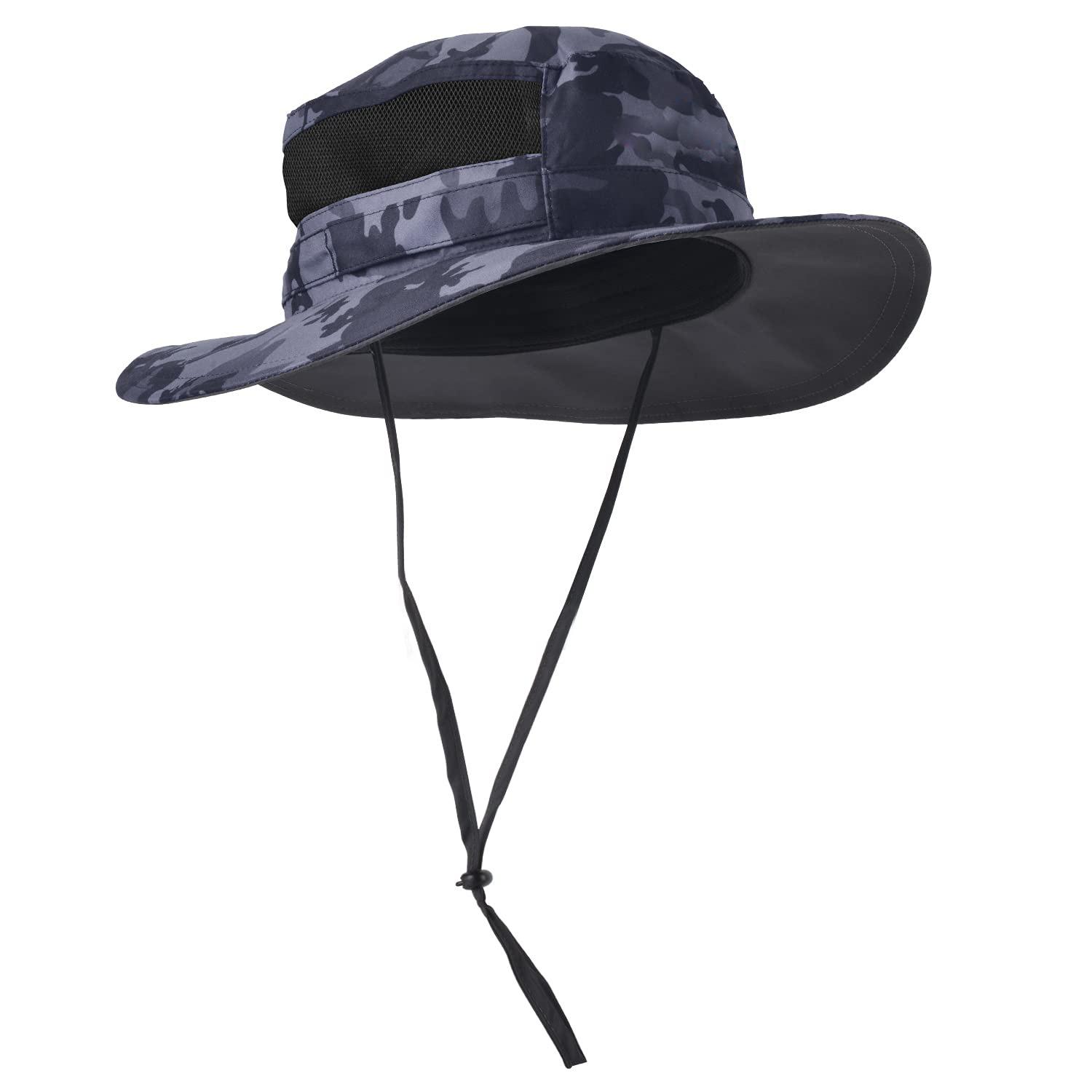 

UPF 50+ Bucket Hat Men Women, Wide Brim Sun Hat Summer Outdoor Full Face Cover Adjustable Rope Drawstring Fishing 2024 Fashion One Size