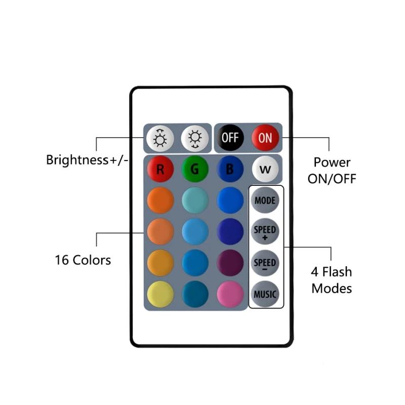 

10 светодиодов RGB светодиодный подводный светильник, ночной светильник на батарейках, садовый бассейн, светильник для свадебной вечеринки, вазы, чаши