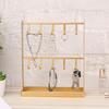 Jewelry Display Organizer Stand Hooks Golden Iron Display Rack for Necklace Hair Accessories