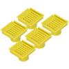 5Pcs Beehive Vent Lightweight ABS NonToxic EscapeProof Breathable Beehive Entrance Gate(Yellow )