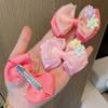 2Pcs/set New Cute Fashion Shiny Flowers Bow Lovely Girls Hairpins Children Headwear Hairgrip Hair Clips Hair Accessories Gift