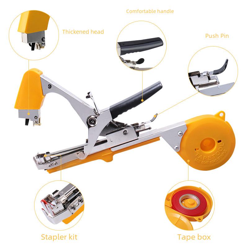 Nový přeshraniční přístroj na vyvazování větví melounů, hroznů a okurek pro sadaře - Pohodlný artefakt pro vyvazování vinné révy.