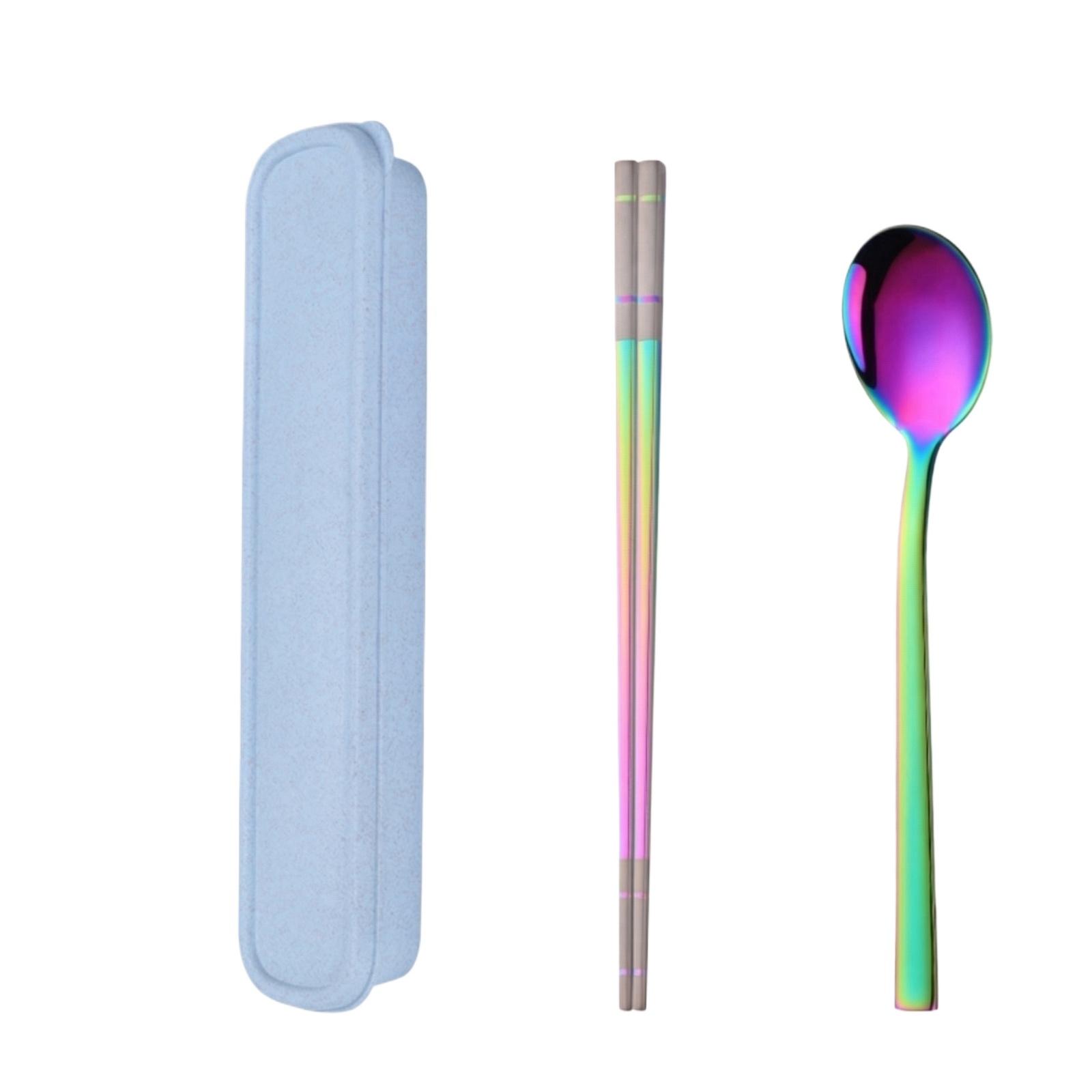 Stainless Steel Portable Student Cutlery Box Set