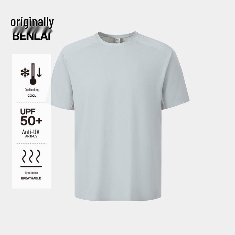 

Benlai Men s Cooling Sun Protection Colorblock Sport T-Shirt XL