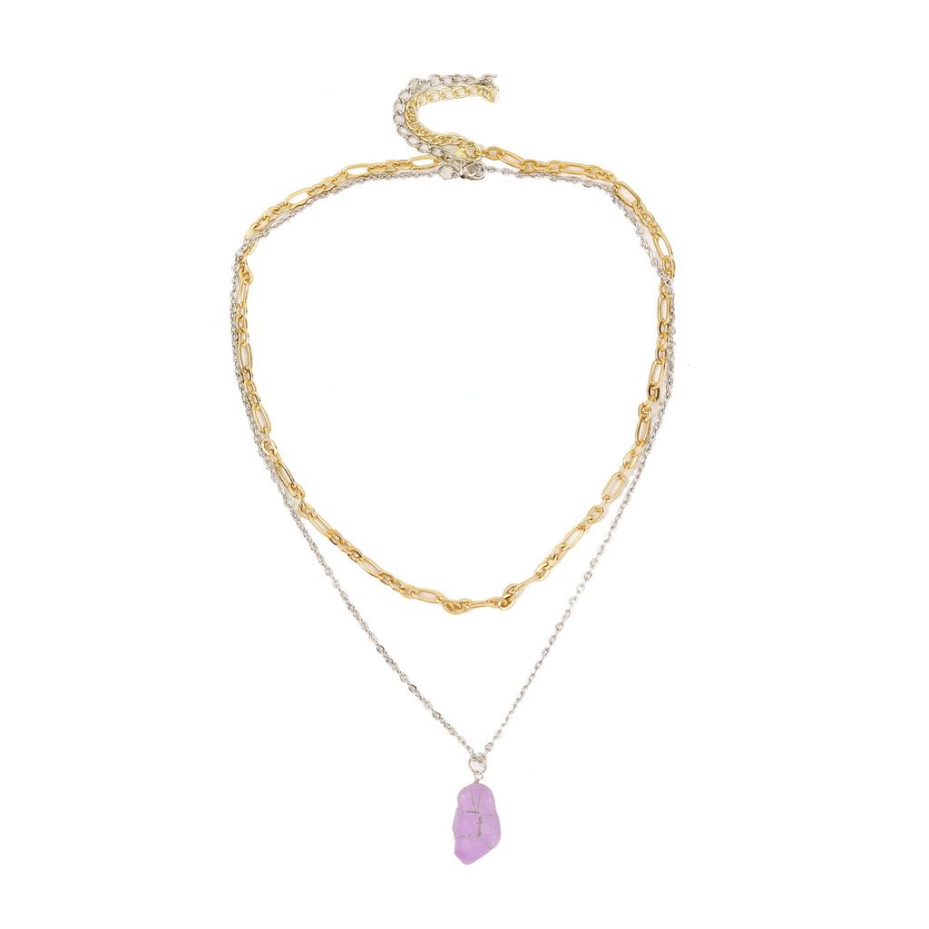 Necklace for Women Jewelry Ins Double Layer Heart Vintage Necklace Female Necklace Chain Beautiful Elegant Necklace for Her