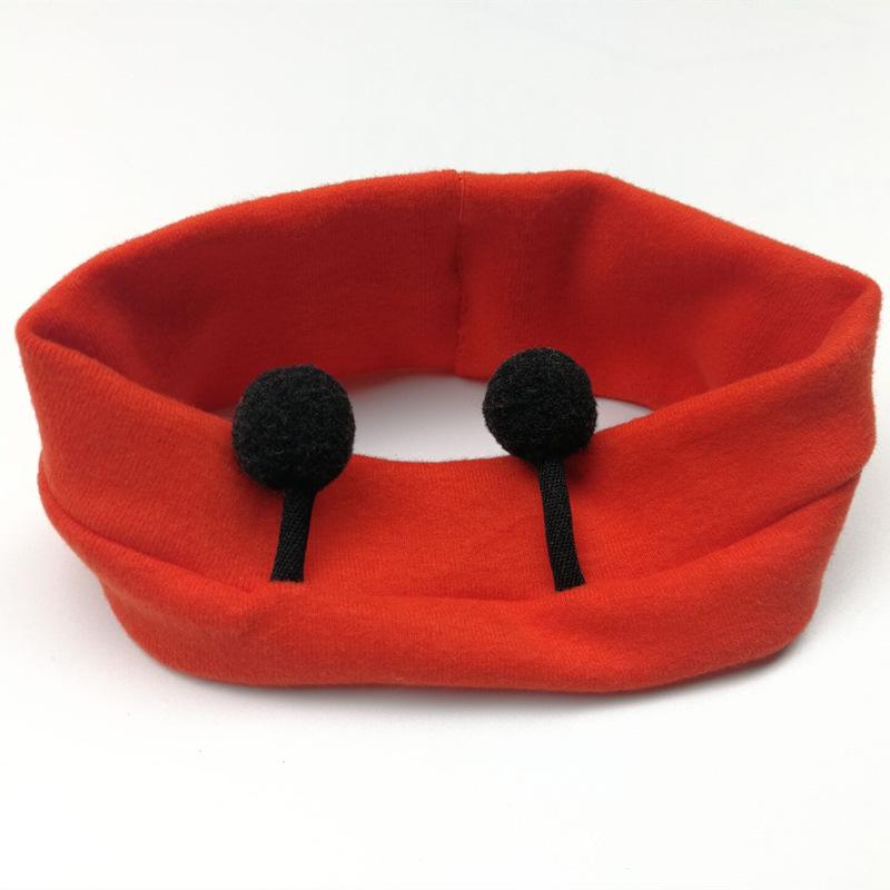 

Korean Cute Cartoon Bee Baby Headband - Autumn/Winter Forehead Protector червоний/помаранчевий