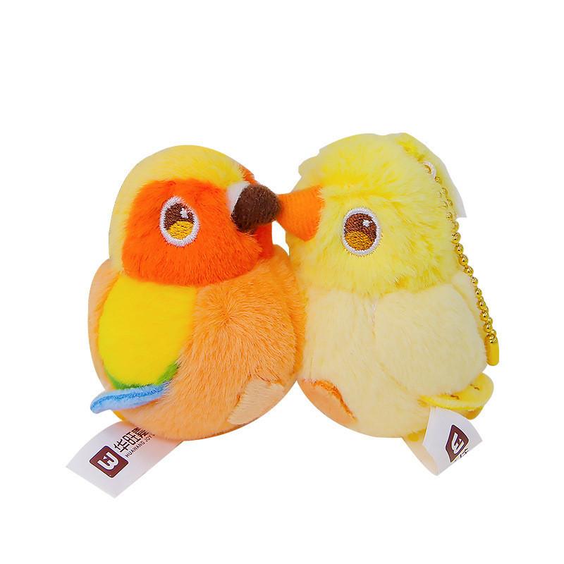 Budgie Simulated Love Parrot Plush Doll Bag Pendant With Attraction Magnetic