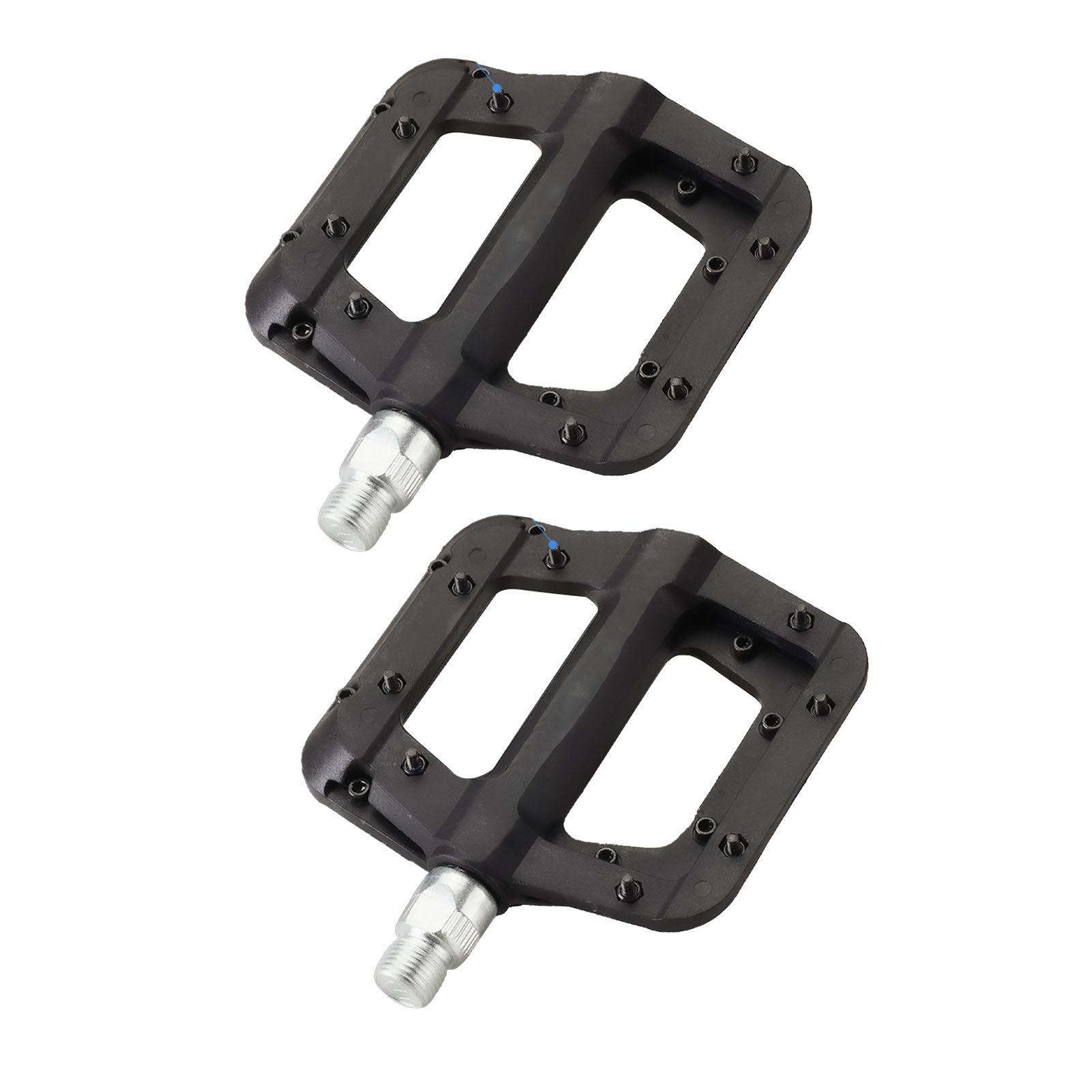 

1 пара велосипедных педалей 916 дюймов, расширенные, противоскользящие, простая установка, педали из нейлонового волокна для горного велосипеда для