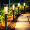 Rainproof Solar Stainless Steel Lawn Lights for Garden, Courtyard, Camping, and Villa.
